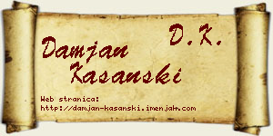 Damjan Kašanski vizit kartica